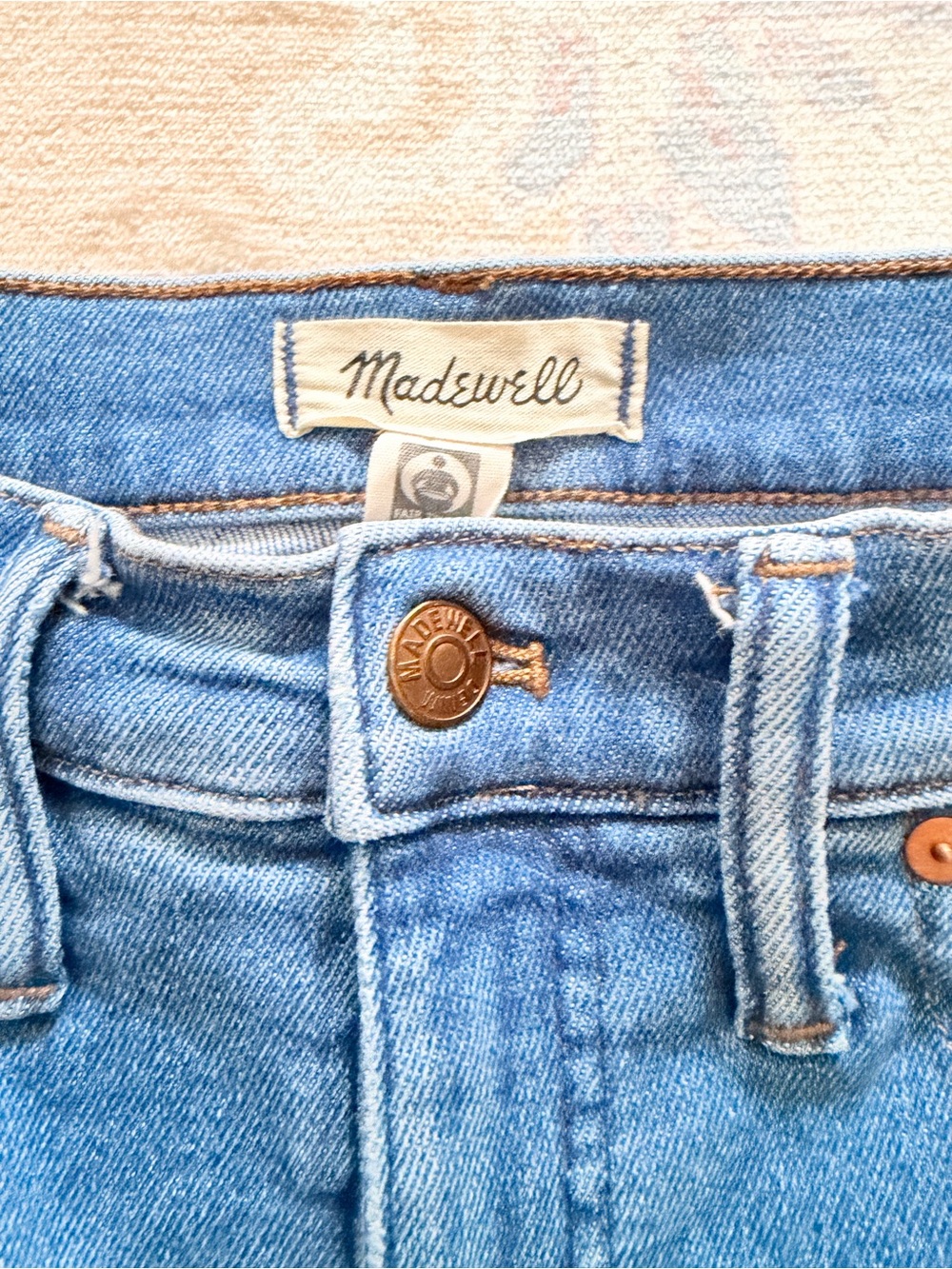 Madewell Women's Light Blue Straight-Leg Jeans